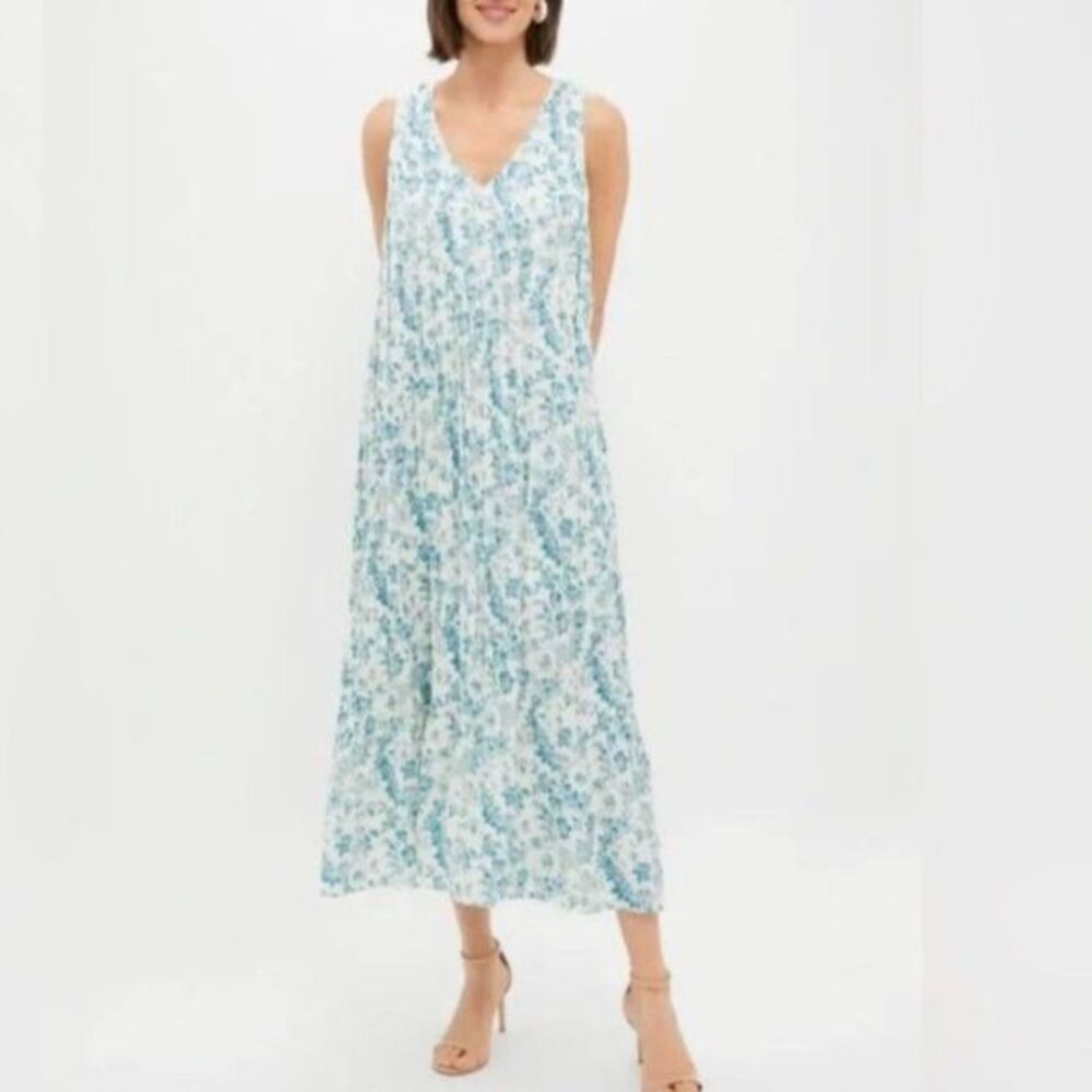 Tuckernuck Jardin de Fleurs Alina Plissé Maxi Dress. Size S. New w Tag